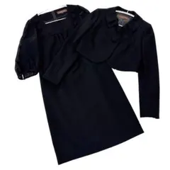 美品　クレイサス ブラックフォーマル 喪服 セットアップ ワンピース ジャケット