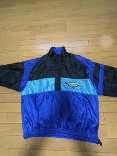 激レアデザイン】90s PUMA ナイロンジャケット 青/黒/灰色 - メルカリ