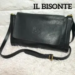 IL BISONTE ショルダーバッグ クロスボディ サコッシュ ブラック