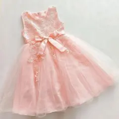 美品☆ピンク レース フォーマルドレス 120