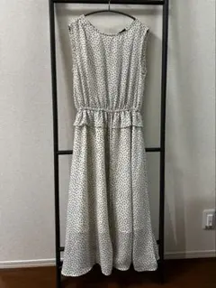 w closet 星柄 ノースリーブロングワンピース