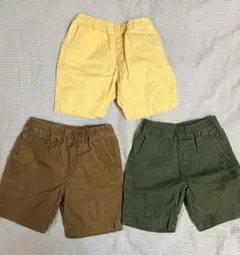 UNIQLO KIDS ハーフパンツ 3点セット XS 95-110cm