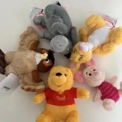 くまのプーさん ぬいぐるみセット　フラッフィープラッシーミニ