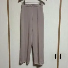 ♥ユニクロ【Ｓ】　ウエストゴム ゆったりパンツ　センタープレス