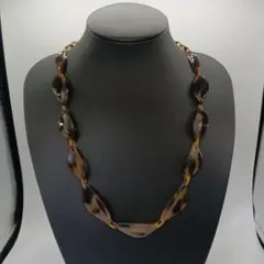 1-1900 べっ甲 ネックレス レディース