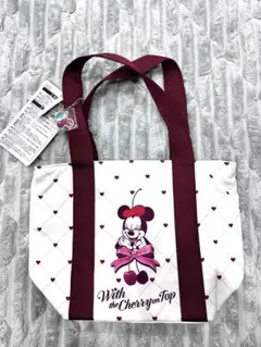 東京ディズニーランド　ミニー　ランチバッグ　さくらんぼ　チェリー　トートバッグ