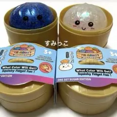 Squishy Bun 肉まんスクイーズ 2点 中華まん 肉まん【青 白】