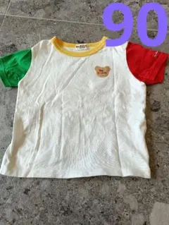 Hot Biscuits クマ刺繍 Tシャツ