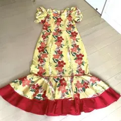 T&L ムームーファクトリー ハワイアン フラダンス ドレス 花柄