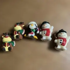 クリスマスキャンドル　トナカイ　サンタ　クロース　スノーマン　雪だるま