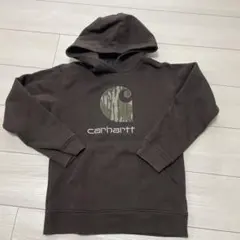 carhartt カモフラージュロゴ パーカー