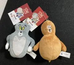 海外限定 正規品 トムとジェリー トムジェリ ぬいぐるみキーホルダー