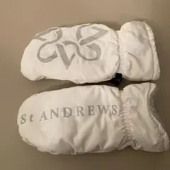 St Andrews ゴルフミトン S/M ホワイト