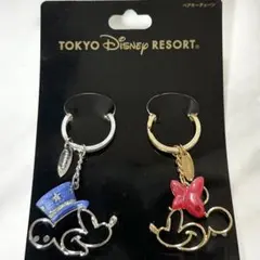 ディズニーランド ペアキーチェーン　セット　ミニー　ミッキー