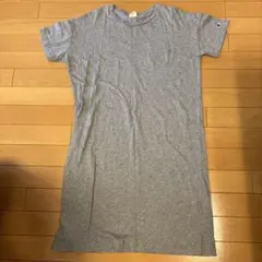 Champion グレー 半袖 カットソーワンピース M