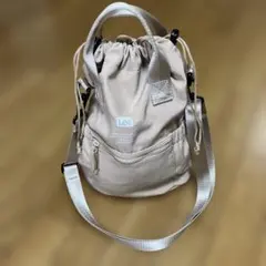 美品Lee 2wayショルダーバッグ ピンクベージュ