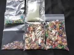 ■天然石・ビーズセット 多色・多形状■1kg程度■まとめて■