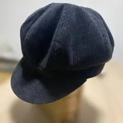 WEGO コーデュロイ キャスケット ブラック Fサイズ