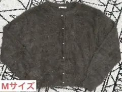 GU シャイニークルーネックカーディガン ラメニット Mサイズ