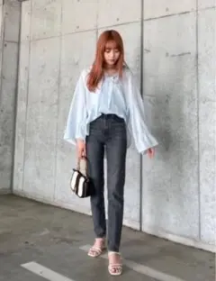 PLAIN JEANS BLK STRAIGHT SLIM