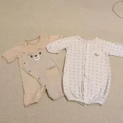 ベビー ロンパース カバーオール 2枚セット 50-70cm