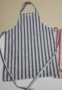 【美品】williams sonoma ウイリアムズソノマ エプロン 紺のサムネイル