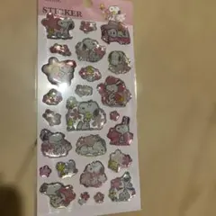 PEANUTS スヌーピー シール ホログラムステッカー　ぷくぷくシール　立体