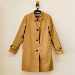 ◆無印良品 ステンカラーコート ベージュ スプリングコート Мサイズのサムネイル