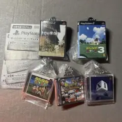 PlayStation ゲームパッケージ ミニチュアチャーム 5種