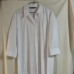 ZARA ホワイト プリーツ ロングワンピース