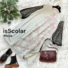 ◆iS Scolar◆チュール袖 スウェットワンピース M ラメ柄　315Dのサムネイル
