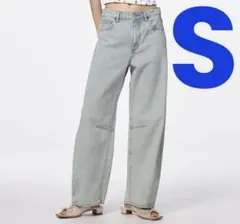 gu GU バレルレッグジーンズ　S