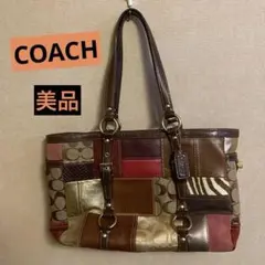 Coach パッチワークトートバッグ