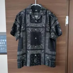 ブリストル ニューエラ モックネック ペイズリー ゴルフシャツ Lサイズ