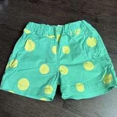 セスタヴォカーレ パンツ size110 半ズボン 06 緑色 水玉 ズボン