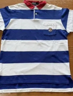 90s POLO by RalphLauren 太ボーダーポロシャツ USA製L