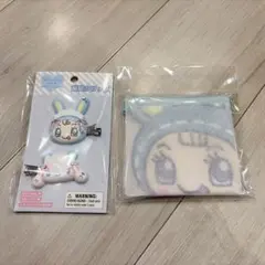 ナルミヤ クリアフラットポーチ ブルーベリエちゃん 前髪クリップ シナモン