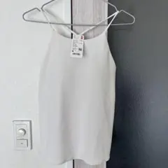 ユニクロ　クレープジャージーブラキャミソールM