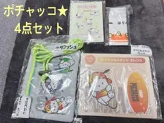 サンリオ　ポチャッコグッズ4点★お薬手帳　サコッシュ　ポーチ　アクリルスタンド