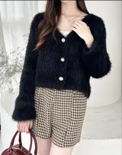 clear 千鳥柄ハイウエストショートパンツ Mサイズ