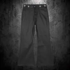 DETW wax coated flare denim