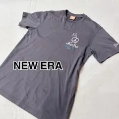 NEW ERA ニューエラ 半袖Tシャツ ピースロゴ バック 刺繍ロゴ グレーのサムネイル