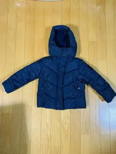 GAP KIDS ネイビー星柄中綿コート フード付き