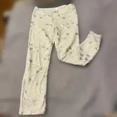 H&M ハート柄 レギンス 薄グレー