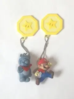 【非売品】スーパーマリオ3Dランド キーホルダー マリオ 地蔵マリオ