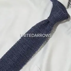 【美品】UNITEDARROWS イタリア製 ソリッドタイ ブルーのサムネイル
