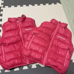 mont-bell 赤 Kid'ダウンベスト　2枚セット
