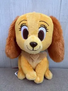 ディズニーキャラクター　赤いほっぺ　ぬいぐるみ　レディ