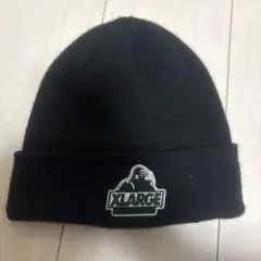 XLARGE 黒 ビーニー ニット帽