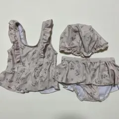 週末限定価格！テータテート　水着3点セット　90サイズ